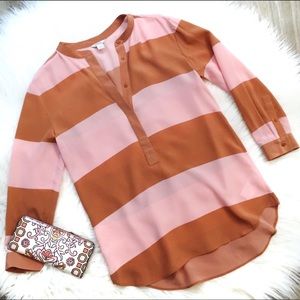 Fossil Marilyn Silk Rugby Tunic Size XS